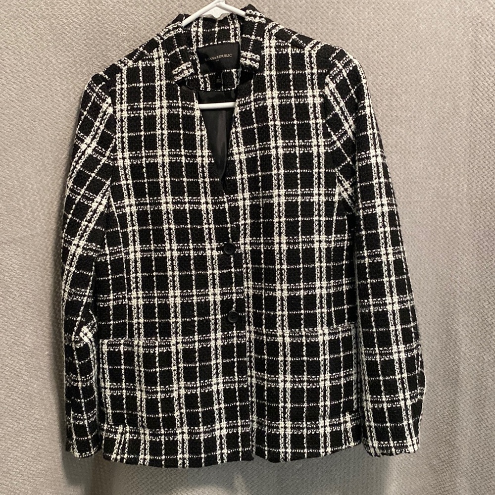 Banana Republic Plaid Blazer Jacket